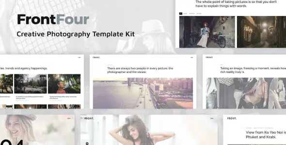 FrontFour – Creative Photography Template Kit