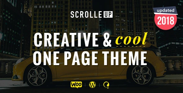 ScrolleUP – Creative One Page WordPress Theme