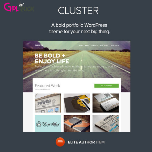 Cluster – A Bold Portfolio WordPress Theme