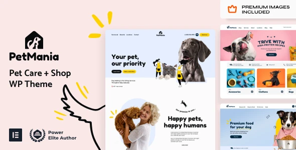 PetMania – Pet Care Shop Ecommerce WordPress Theme